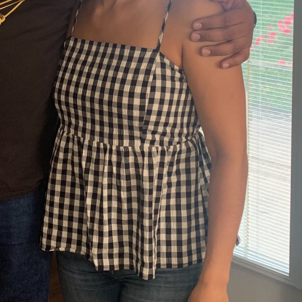 Plaid top